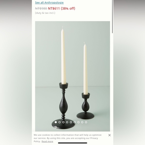 Anthropologie Candle sticks - Picture 4 of 4